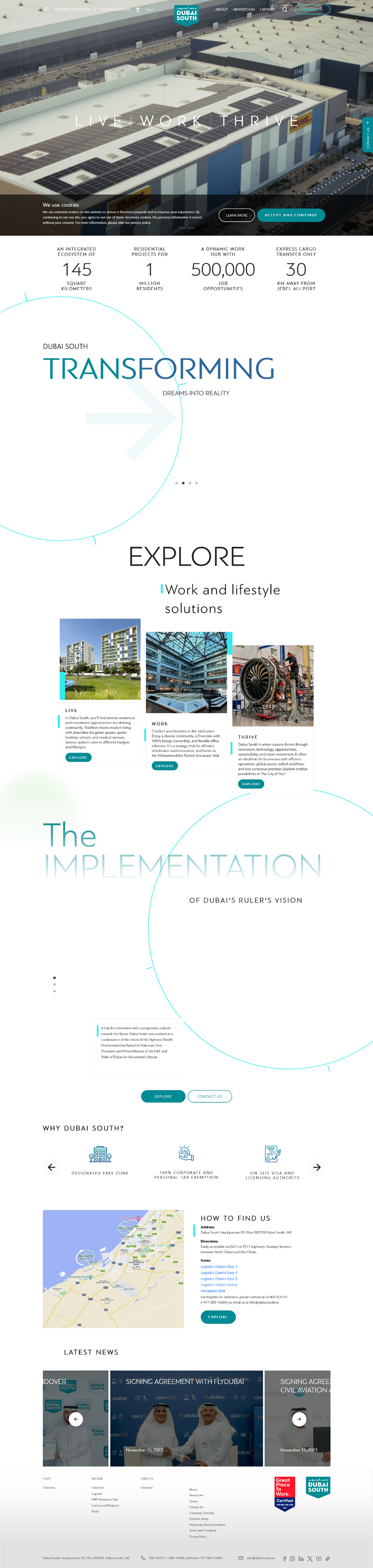 Dubai South, website